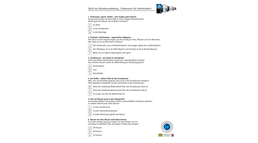 Ausstellungsquiz ab Klasse 5